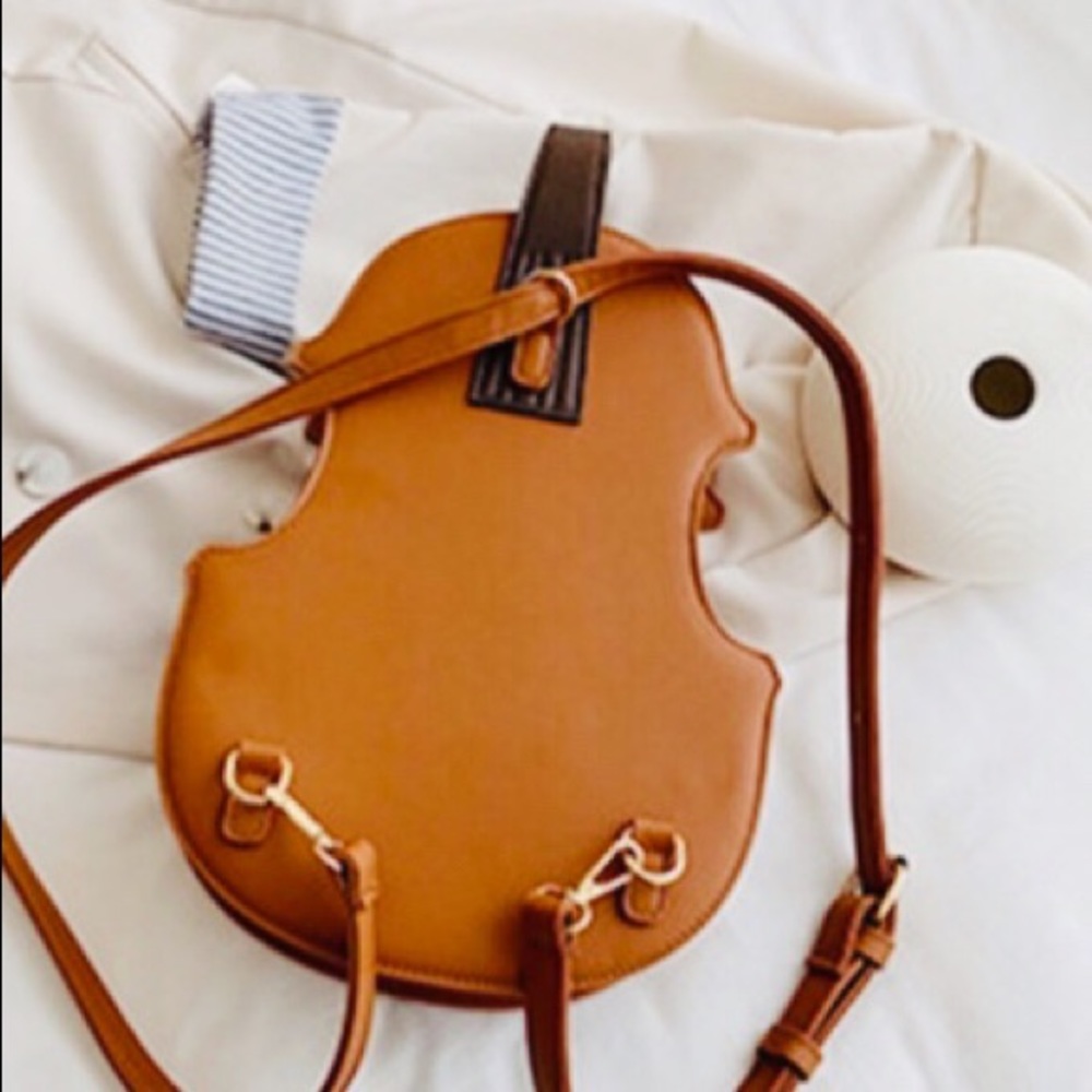 NEW Musical Instrument Style 2-Way Backpack Brown - Picture 7 of 7